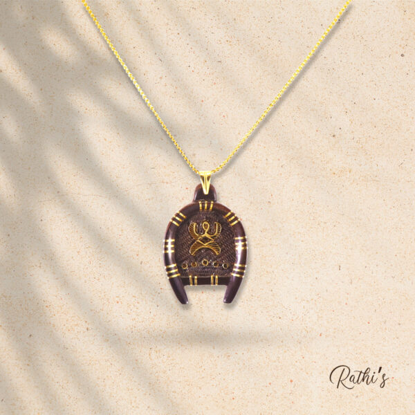 Kulo Shaped Coconut Shell Pandent