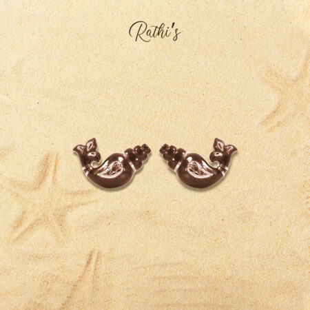 Shankh Shaped Coconut Shell Earring